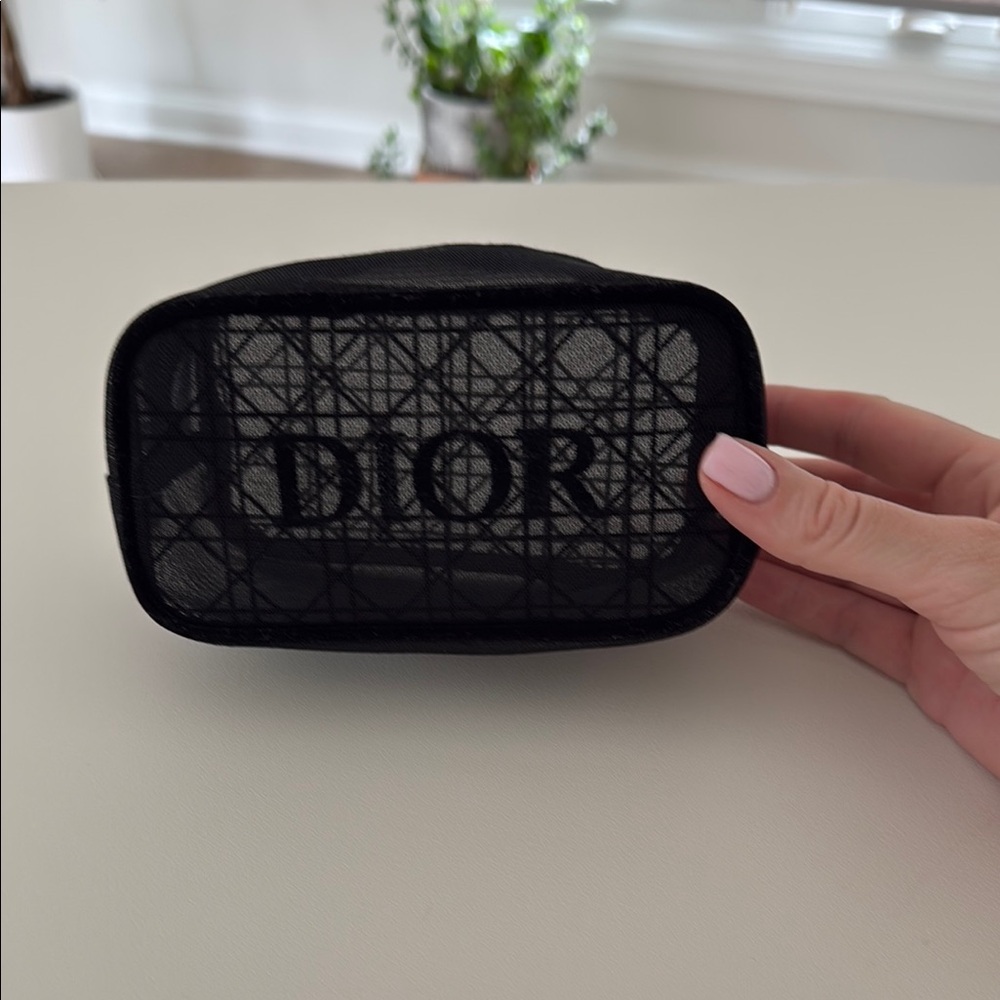 Dior makeup bag